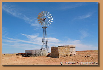 Windrad auf der Coal Mine Mesa