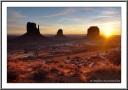 Mitten Sunrise in Winter